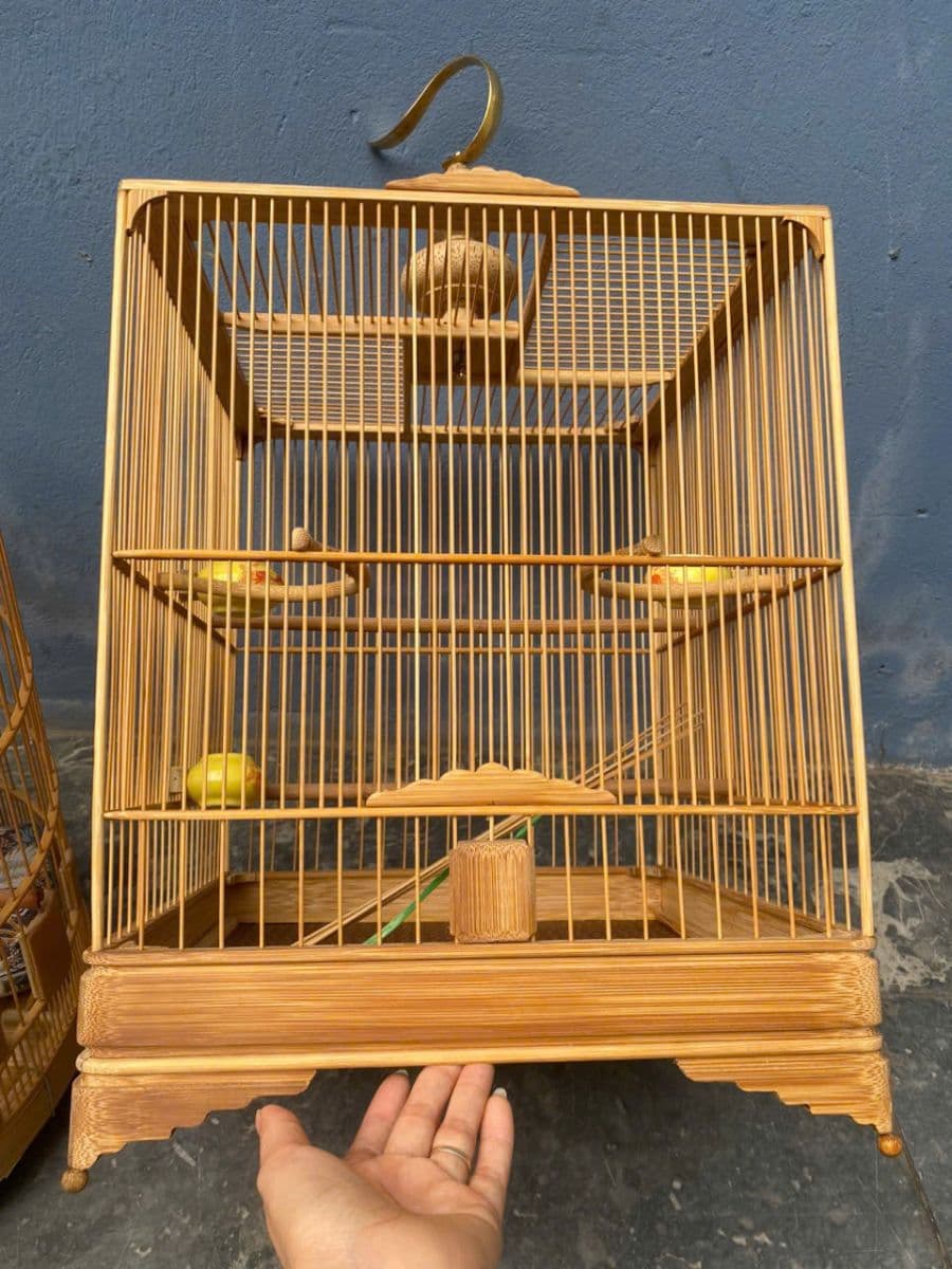 Lồng Tròn Tre Già Truyền Thống 64 Nan